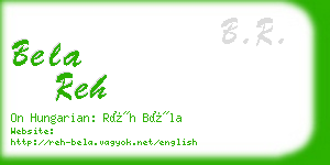 bela reh business card